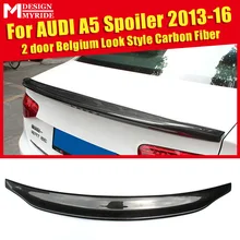 Carbon Fiber Rear Trunk Boot Lip Wing Spoiler For Audi A5 A5Q Coupe standard 2-Door 2013-16 Caracter Style Boot Lip wing Spoiler Carbon Fiber Rear Trunk Boot Lip Wing Spoiler For Audi A5 A5Q Coupe standard 2-Door 2013-16 Caracter Style Boot Lip wing Spoiler