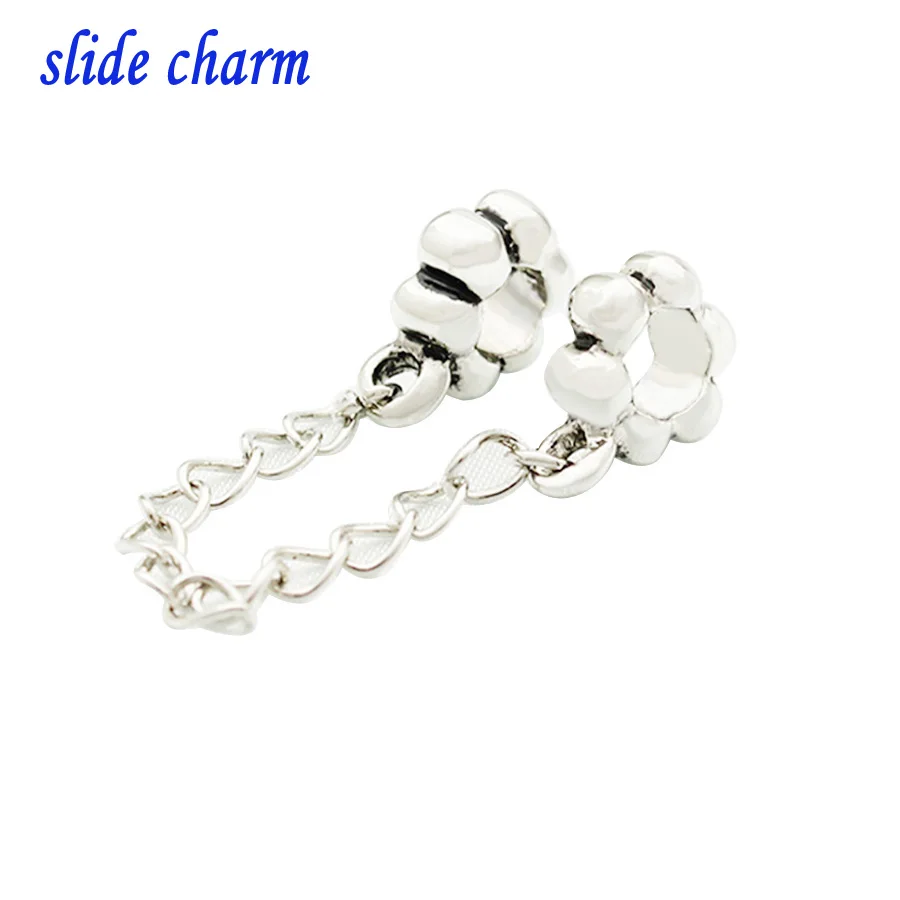 

slide charm Free shipping Children's birthday pumpkin security chain fashion charm beads fit Pandora charm bracelets