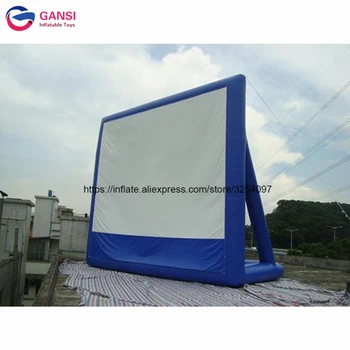 Online Home Use Customized Inflatable Cinema Screen ,blow Up Inflatable Rear Projection Screen With Air Blower