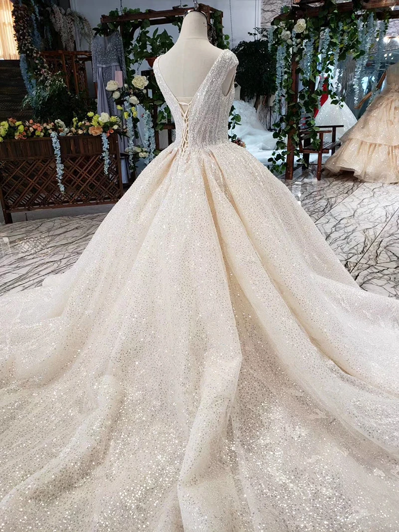 HTL419 summer wedding dresses boho v-neck sleeveless shawl lace up v-back beach bridal dress gown vestido de noiva princesa (6)