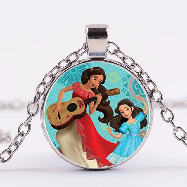 HOT Elena of Avalor Necklace Art Latam Princess Elena Necklace Glass