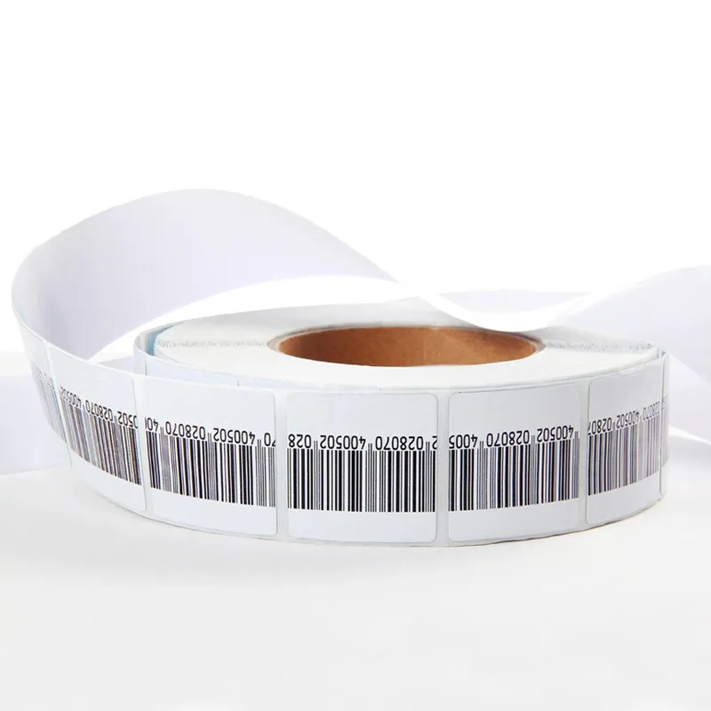 High quality eas rf 8.2mhz soft label 4*4cm rf barcode label for anti-theft 20000pcs