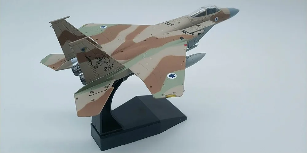 1/100 масштаб ВВС Израиля IAF F-15 военный истребитель Eagle литой металлический самолет модель игрушки для детей подарок коллекция игрушек