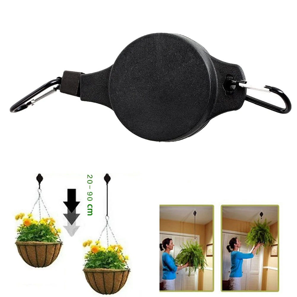 Пластиковая Выдвижная подвесная корзина 2 шт. выдвижная вешалка для сада цветов