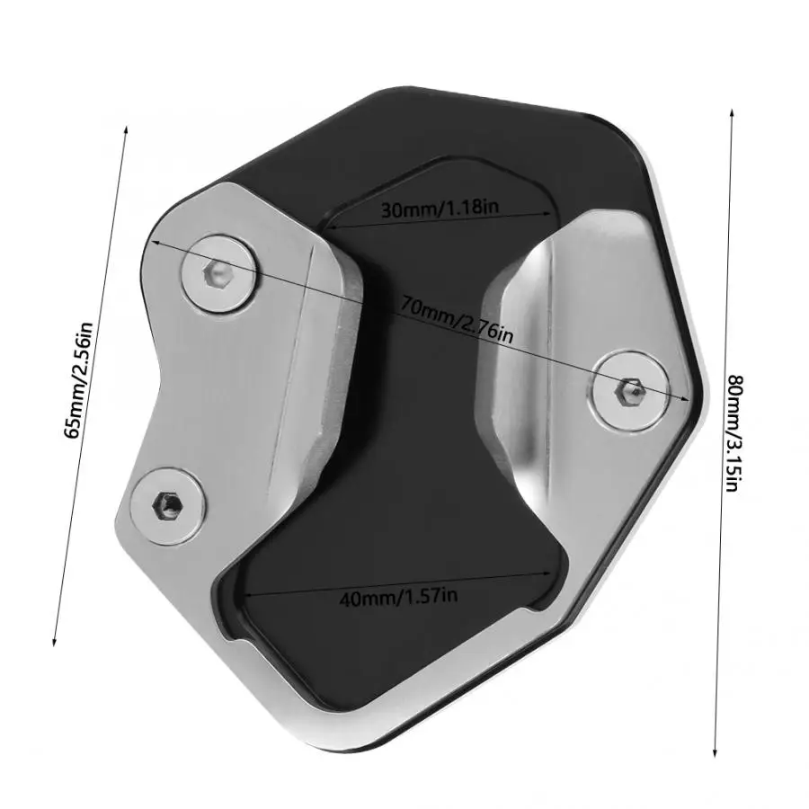 Боковая подставка для мотоцикла, расширитель, подходит для Triumph Tiger 800 2013 CNC алюминиевый антикоррозийный