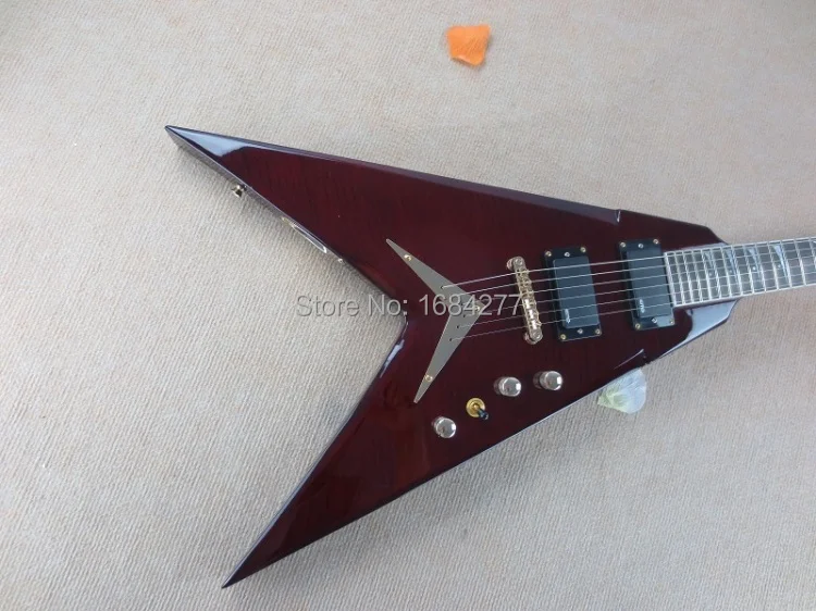 V shape electric guitar,with original logo guitar,replica
