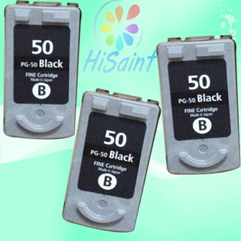 

hisaint 3pcs black PG-50 Ink Cartridge For Canon PG50 Pixma MP150 MP160 MP170 MP180 MX308 MX318 IP2200 IP6220D