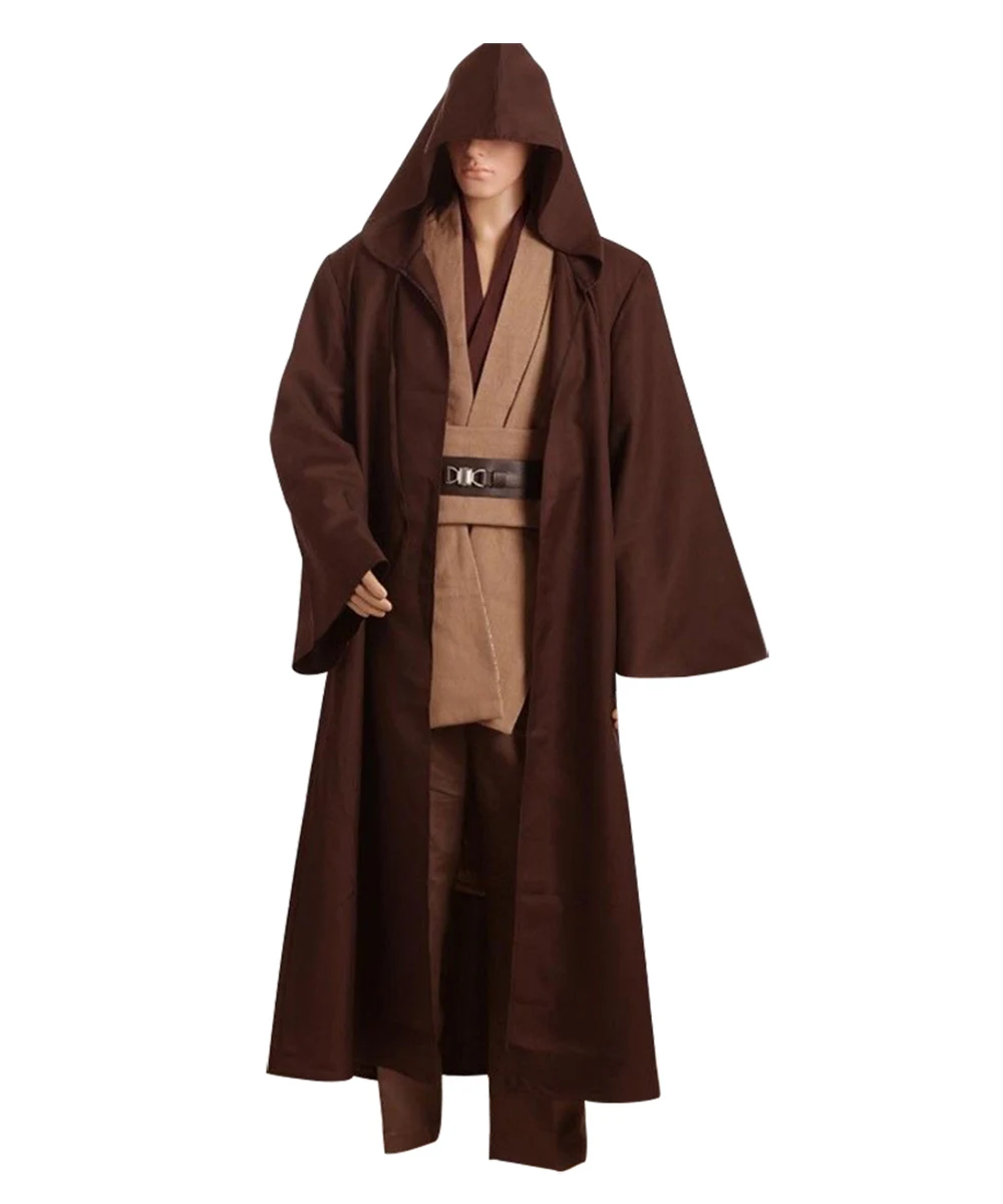 Star Wars Jedi Knight Costume Adult Men's Obi Wan Kenobi Suits Cape