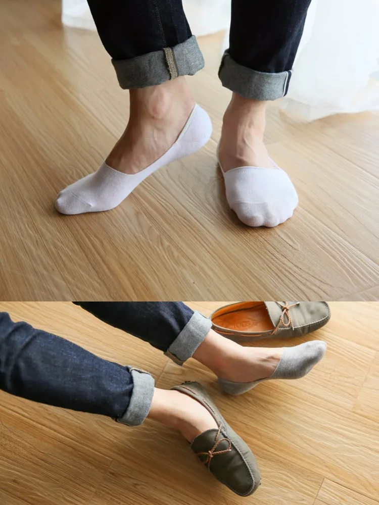 10 пар/лот модные повседневные мужские носки высокого качества банбу и хлопковые носки короткие носки-тапочки мужские неглубокие невидимые