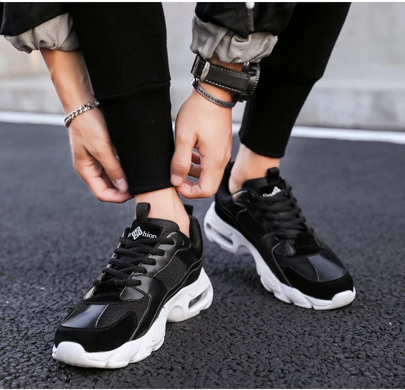 Men's Chunky Trainers Sneaker Dad Shoes High Platform Shoes Men Sneakers Classic Brand Black And White Sneakers Men Platform New (10)