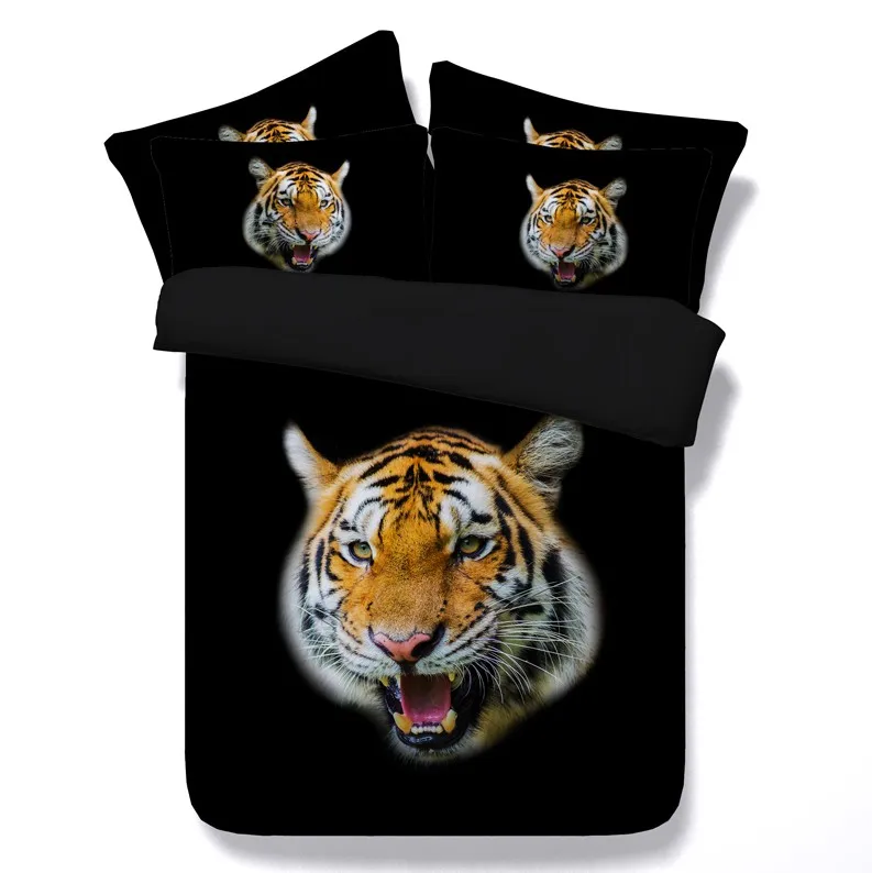 Buy Tiger head print Comforter 3D Bedding set Luxury