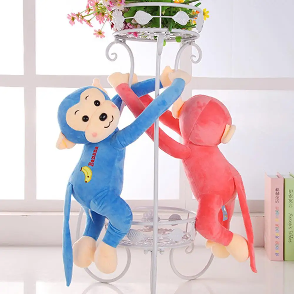 Мультфильм привязанная занавеска обезьяна плюшевая игрушка банан жир версия длинная рука обезьяна заполненная Обезьяна милый плюшевый животное длинная рука детский подарок