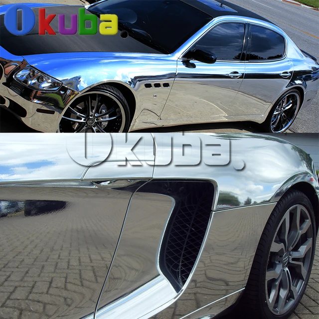 Buy High Flexible Silver Chrome Mirror Vinyl Car Wrap