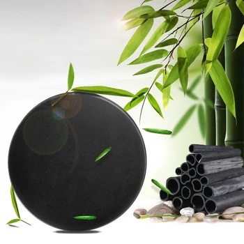 

Natural Blackhead Bamboo Charcoal Washing A Face Essential Oil Soap Cleansing Soap Clearning Skin Care Love's Gift Handmade Soap