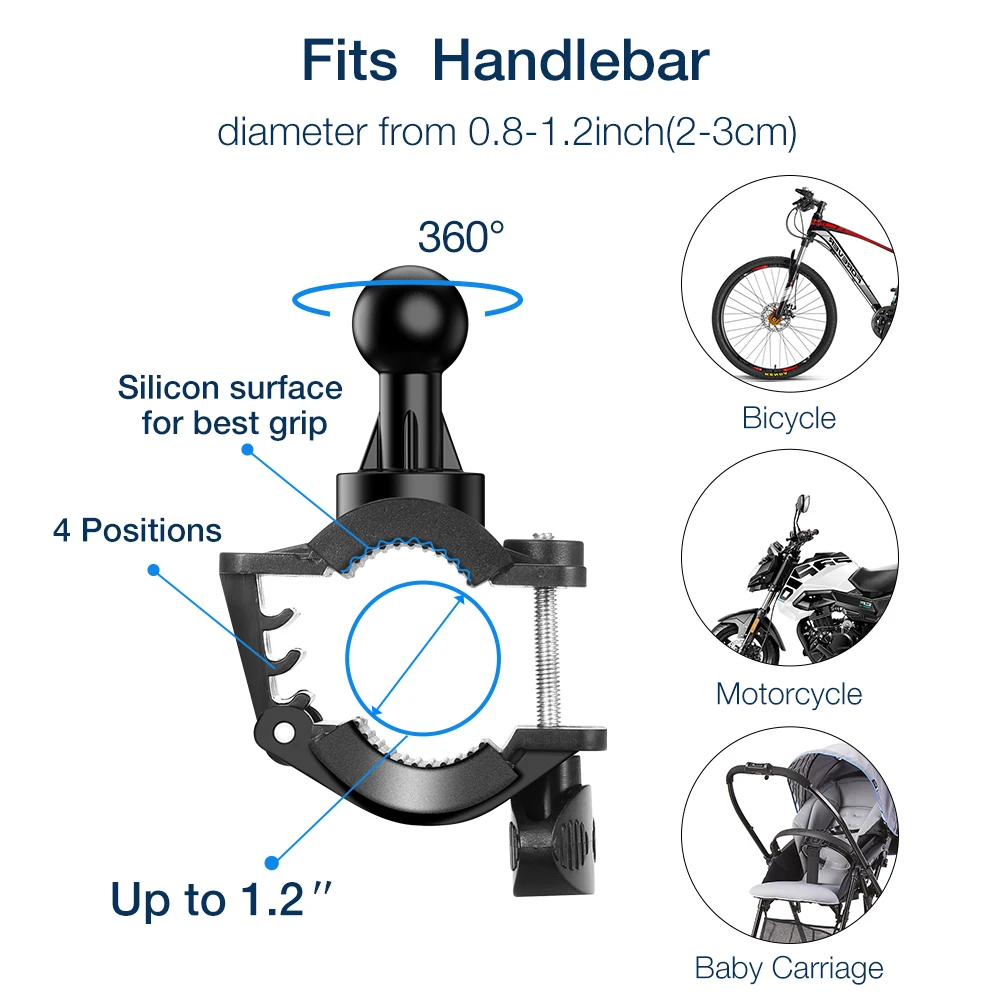  FLOVEME Bike Fahrrad Halter Für Handy Motorrad Bike Halter Telefon Lenker Halterung Fahrrad Zubehör
