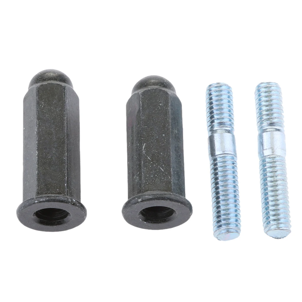 Motorcycle Pit Bike Exhaust Stud Nuts M6 6mm Bolts Set for 110 125 140 160 200cc Pitbike
