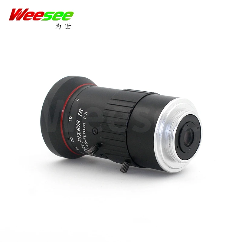 WS 1/2. 5 ''Размер изображения 5-50 мм 3 мегапикселя 3MP CCTV объектив с переменным фокусным расстоянием mannual iris объектив F1.4 C крепление HD камера безопасности объектив