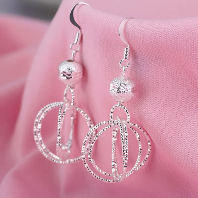 

Popular 925 stamped silver plated Thick Round Creole Hoop Earrings Classic Piercing Fashion Women Jewelry Casual Sporty Jewelry