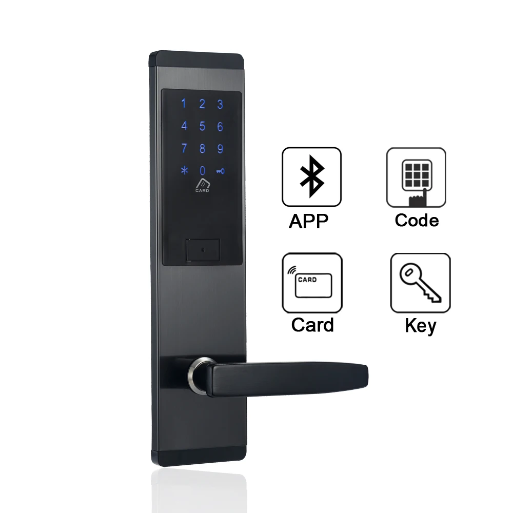 

Electronic Door Lock, APP WIFI Smart Touch Screen Lock,Security Digital Bluetooth Code Keypad Door Lock For Home Hotel Apartment