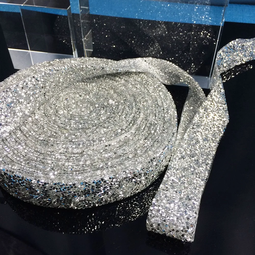 

rhinestones trim 10yards/lot,crystal silver wedding accessories banding decoration,many colors wholesale garment accessories
