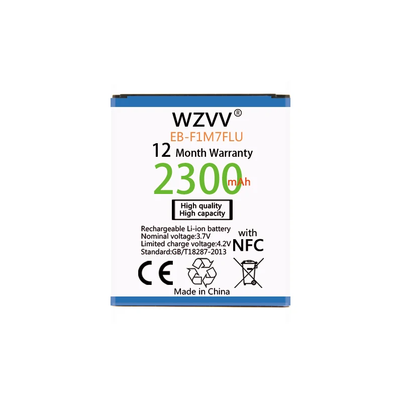 Wvzz 2300 мАч батарея EB-F1M7FLU для samsung Galaxy S3 Mini i8160 i8200 i8190 S7562 G313 Аутентичные батареи NFC |