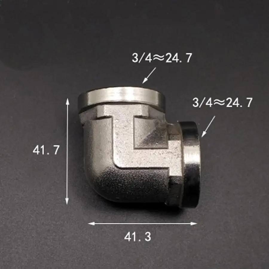 201 колено из нержавеющей стали DN20 3/4 &quotBSPP Женский фитинг для трубы соединительный
