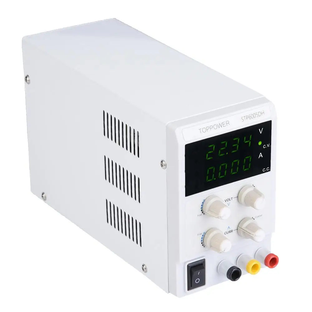 STP6005DH DC Питание 4 светодиодный Высокая точность постоянного тока регулируется Питание 300 W 0-60 V 0-5A 110/220 V штепсельная вилка стандарта ЕС