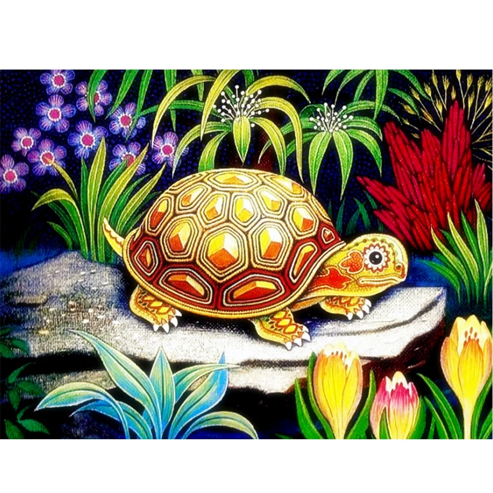 

Full 5d DIY Diamond Painting Cartoon turtle Cross Stitch Diamond Embroidery scenery Patterns rhinestones Mosaic home decor gift