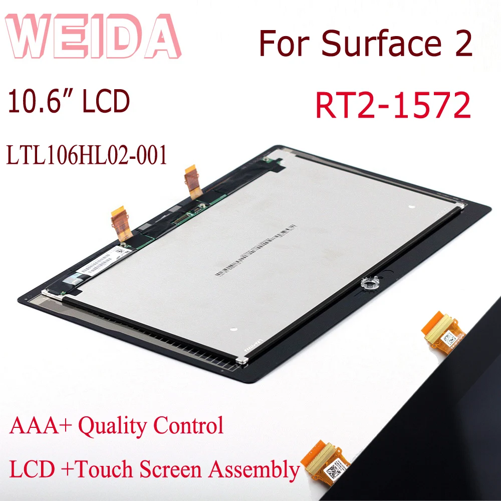 Сменный ЖК дисплей WEIDA для Microsoft Surface RT 2 1572 10 6 дюйма сенсорный экран в сборе RT1572 RT2