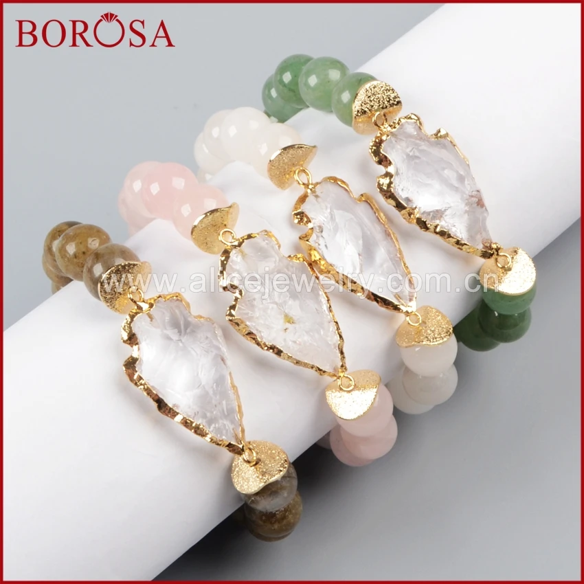 BOROSA ручной работы золотистые друзы шероховатый Естественный смешанный цвет