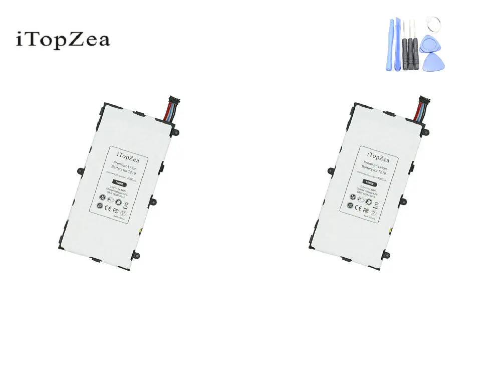 ITopZea 2x4000 мАч T4000E Сменный аккумулятор для планшета Samsung Galaxy Tab 3 7 0 T210 T211 T215 T217A T2105 T210R