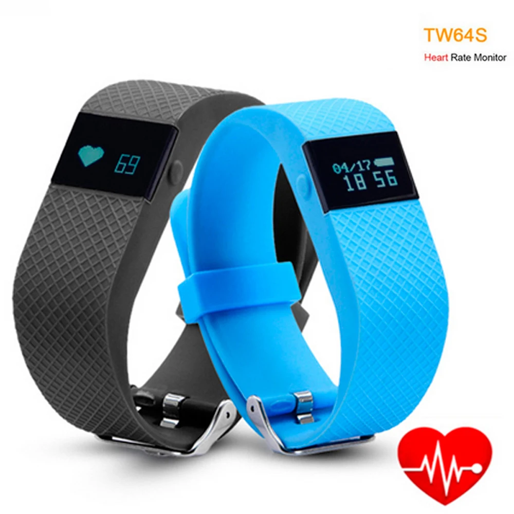TW64s Heart Rate Monitor Smart Band Pulse Fitness Bracelet Activity