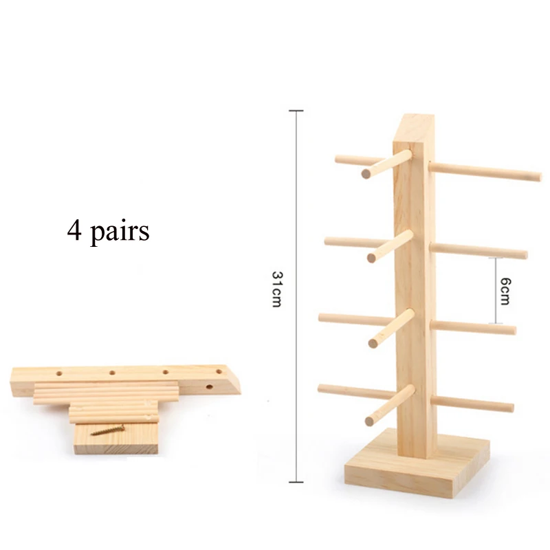 Твердый деревянный стеллаж для очков хранение в магазине стойка для очков декоративный реквизит для солнцезащитных очков кронштейн для Очков Полка для очков