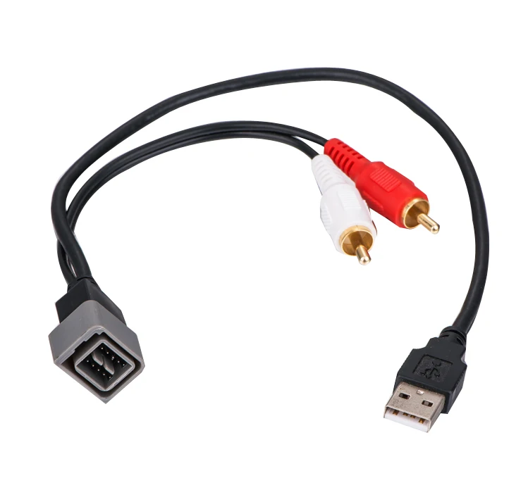 

USB-NI1 OEM Radio 8 Pin interface USB Port Input Retention Cable for Nissan Car Audio Replacement