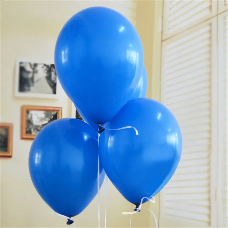 02 Blue 10 шт./пакет 1" Биоразлагаемые простые круглый латексный шарики, День подарков будущей матери день рождения свадьбы юбилей украшения - Цвет: 02 Blue