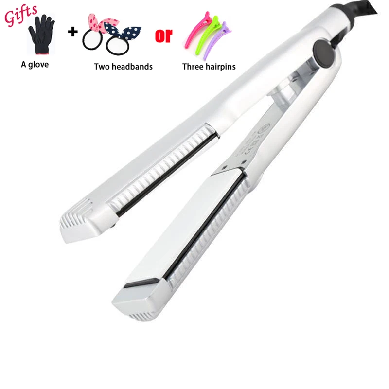 

Hair Straighteners and Curlers 2in 1 Professional 220V Ceramic Hair Straighting Straightener Iron Styling Tools Hair Styler B15