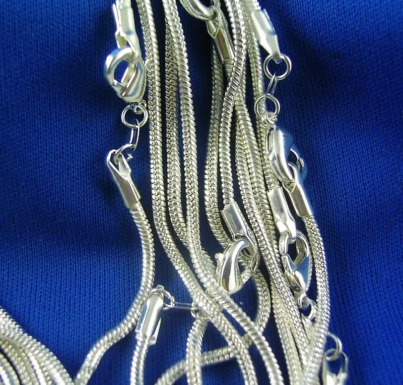SHUANGR 5 шт один набор супер простой дизайн 1,2 мм широкое длинное ожерелье серебро Фигаро цепочка ожерелье ювелирные изделия - Окраска металла: 24inch