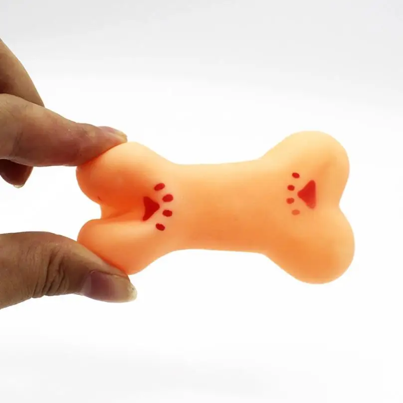 1 шт. резиновая собака писк игрушка милые кости отраженного звука игрушки pet dog bite игрушки 2JU30