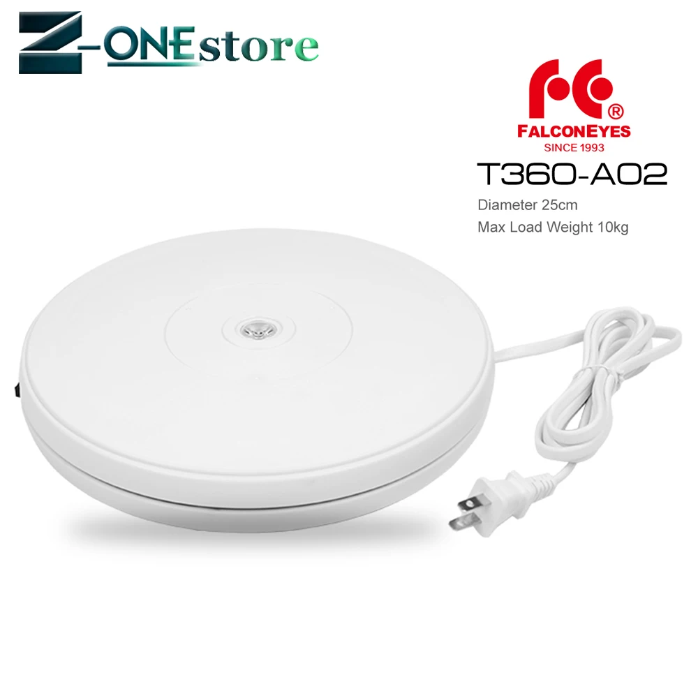 Falcon Eyes 10 &quot25 см T360 A02 360 градусов Электрический вращающийся дисплей для