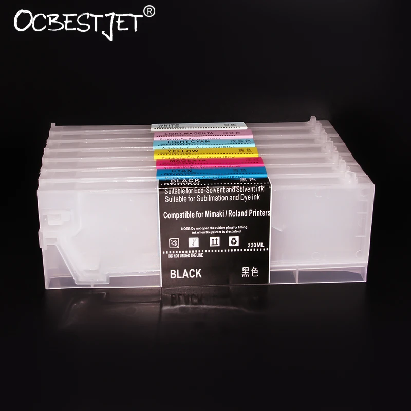 

220ML/PC ECO-SOL MAX 2 Refillable Ink Cartridge For Roland XR-640 XF-640 VS-640i VS-540i VS-300i (8 Colors Are Available)