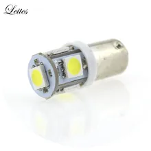 Leites 100 pces ba9s 5050 5smd 1.2w 6500k 70lm 12v instrumento lâmpada automotivo led luzes da placa de licença 2v led baioneta lâmpadas