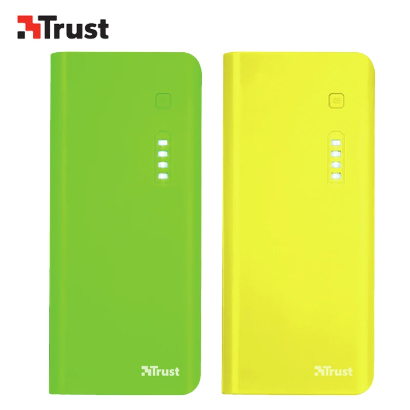 

Hot Trust Primo 10000 mAh Power Bank,Green&Yellow, Universal,USB, 5 V,Portable charger with 2 USB ports for Xiaomi Phone Talets