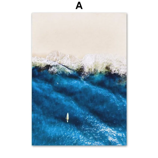 Azure-Blue-Sea-Beach-Tree-Ship-Landscape-Wall-Art-Canvas-Painting-Nordic-Posters-And-Prints-Wall.jpg_640x640