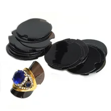 De Bijoux 200 шт 38 мм круглый мягкий пластиковый демонстрационный стенд для колец, подставка для ювелирных украшений