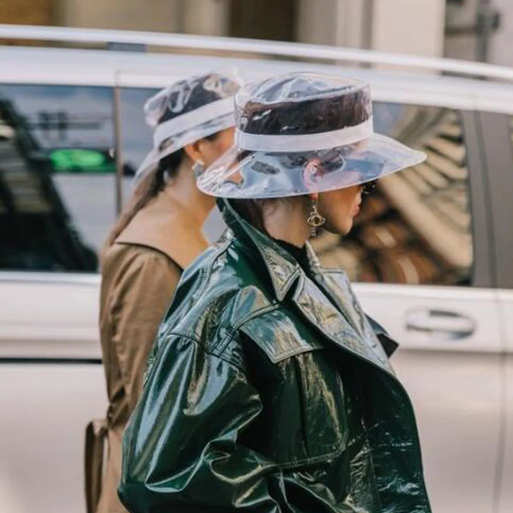 Модные шляпы женские мягкие пластиковые прозрачные головные уборы солнцезащитный козырек крышка ПВХ прозрачная желе непромокаемая шляпа бренда Gorra Hombre z0625
