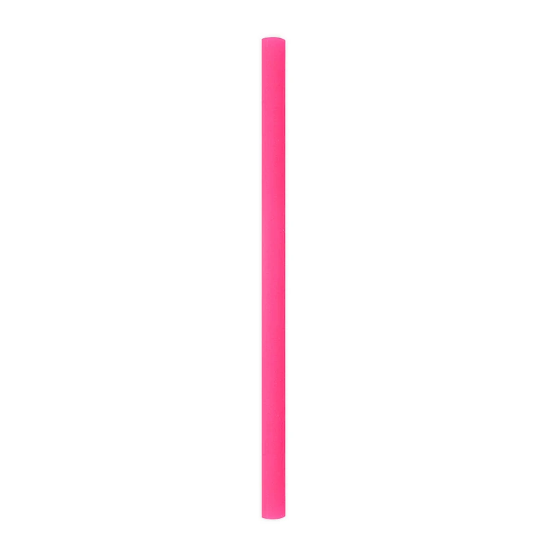 1 шт многоразовый силикон соломинки Еда Класс силиконовые соломинки для питья инструмент прямой изогнутой трубки для сока молока трубочки для чая соломинки для напитков - Цвет: straight pink