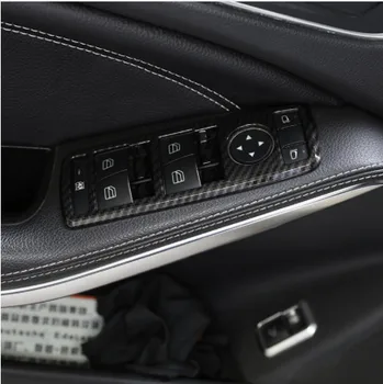

Carbon Fiber Door Handle Window Lift Switch Button Frame Trim For Mercedes benz A/B/C/E/CLA/ML/GL/GLK/GLA Class W204 Accessories