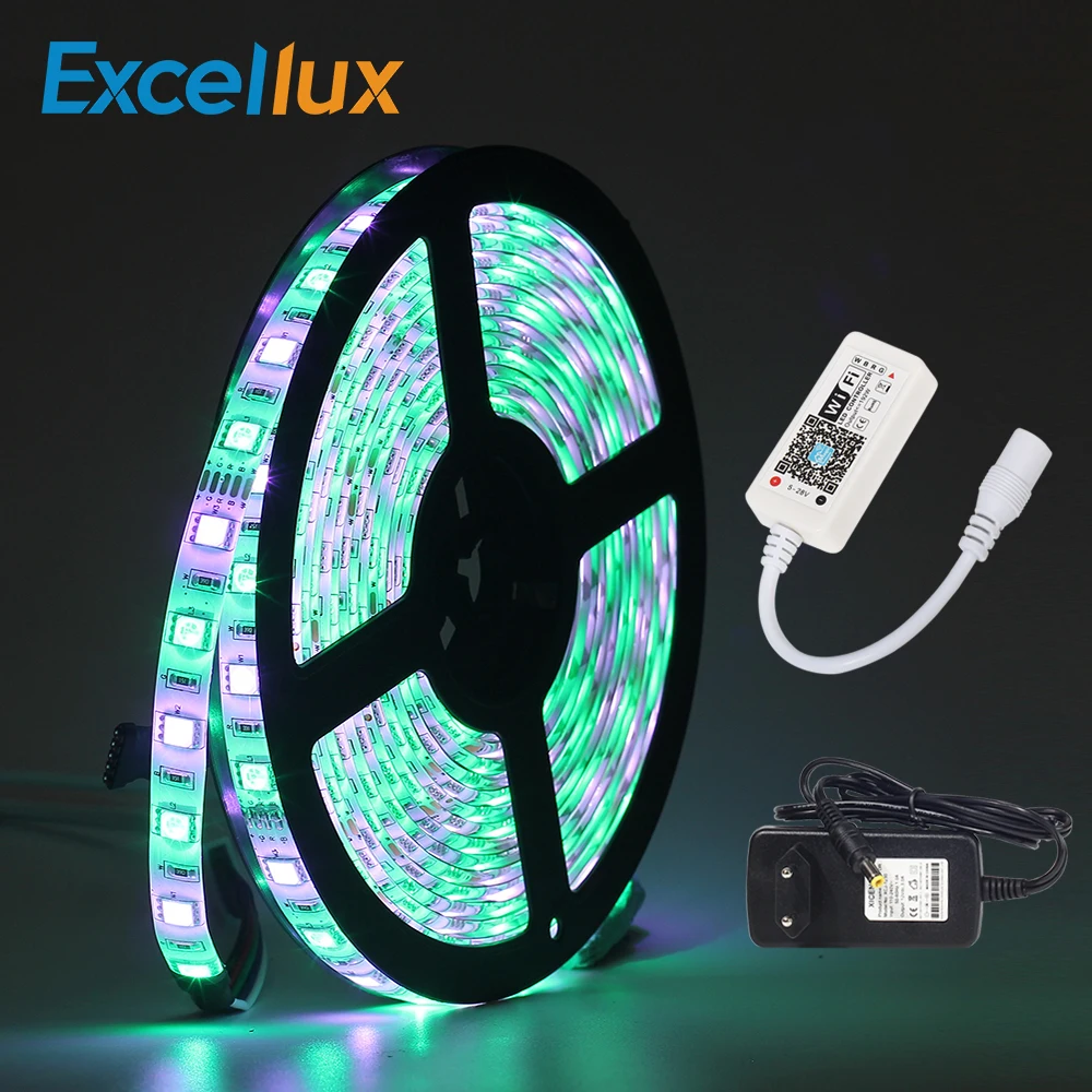 1SET 5050 RGBW led strip 5M 60leds ip20/ip65 Waterproof led strip MINI WIFI RGBW LED controller