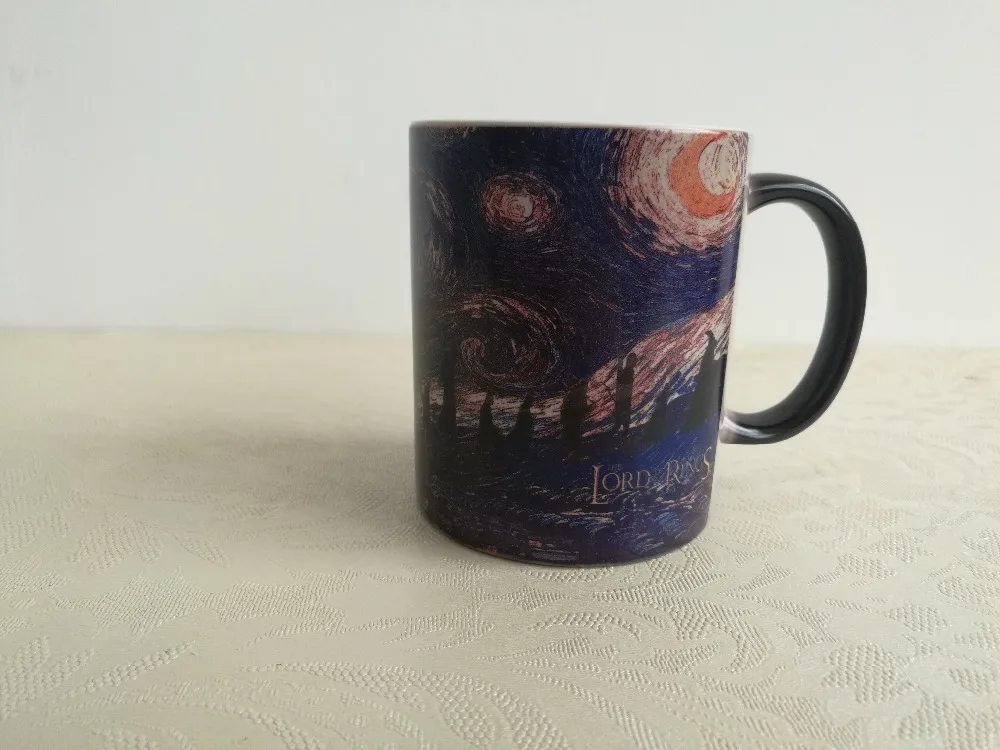 The lord of the rings mugs coffee mugs transforming mug heat changing color heat sensitive The lord of the rings mugs coffee mugs transforming mug heat changing color heat sensitive