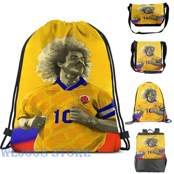 

Funny graphic print shoulder Bags women Carlos Valderrama - Colombia Single shoulder backpack travel for men Gym Bag